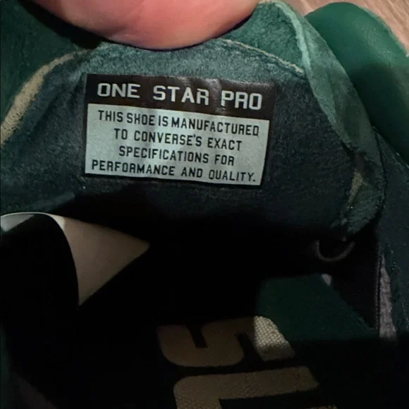Converse One Star Pro Green Suede Men's Shoes - Picture 6 of 7